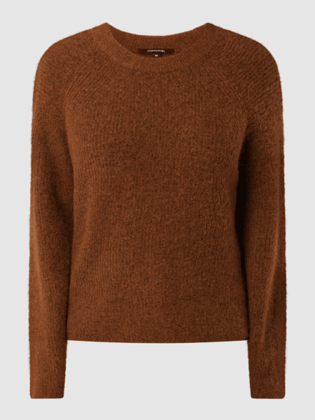 Brązowy sweter comma, alpaka