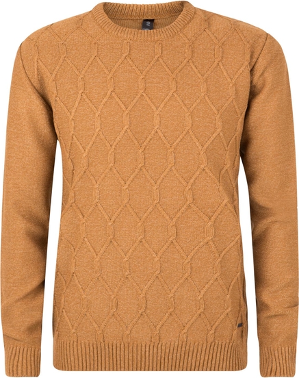 Brązowy sweter Evolution w stylu casual