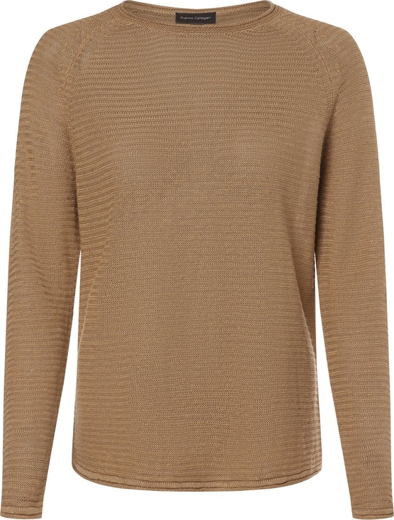 Brązowy sweter Franco Callegari z lnu