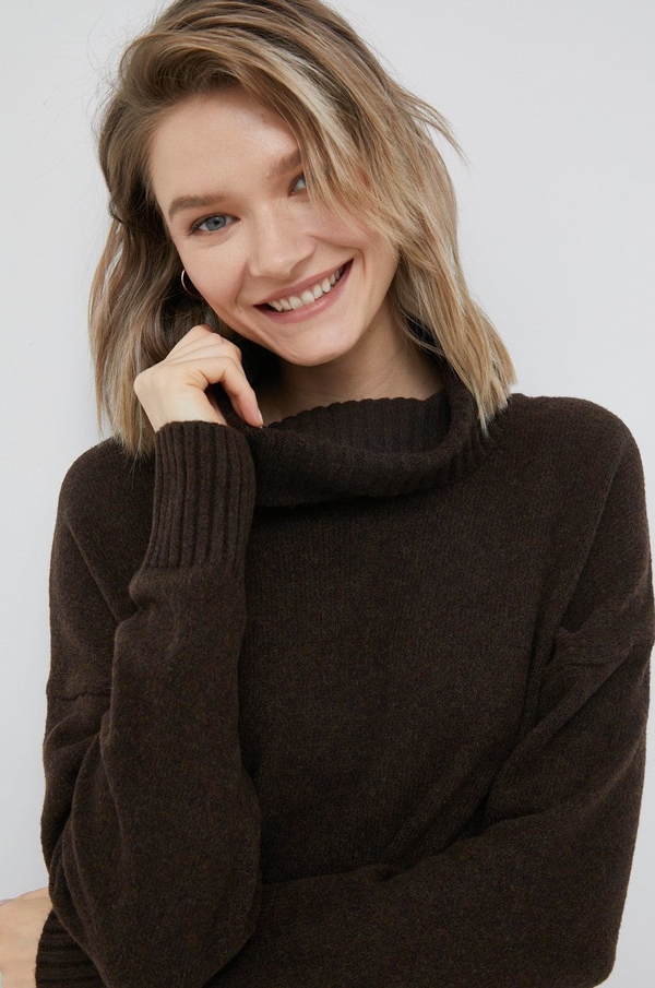 Brązowy sweter Gap w stylu casual