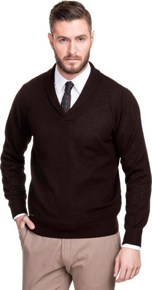 Brązowy sweter Giacomo Conti