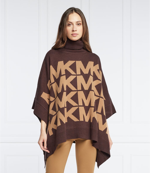 Brązowy sweter Michael Kors z wełny