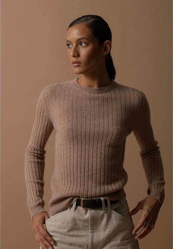Brązowy sweter Perfect Cashmere
