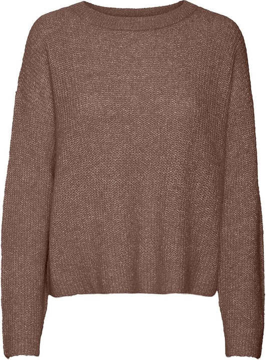 Brązowy sweter Vero Moda w stylu casual