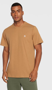 Brązowy t-shirt 47 Brand w stylu casual z krótkim rękawem