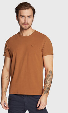 Brązowy t-shirt Blend w stylu casual