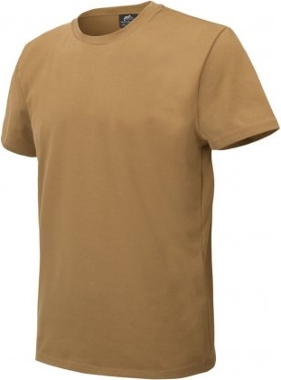 Brązowy t-shirt HELIKON-TEX w stylu casual z krótkim rękawem