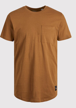 Brązowy t-shirt Jack & Jones w stylu casual
