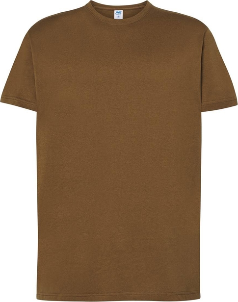 Brązowy t-shirt JK Collection w stylu casual z bawełny