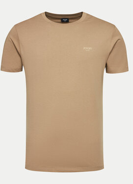 Brązowy t-shirt Joop! z krótkim rękawem w stylu casual