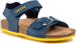 Buty dziecięce letnie Geox na rzepy z jeansu