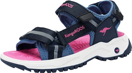 Buty dziecięce letnie Kangaroos na rzepy dla dziewczynek z tkaniny