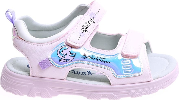 Buty dziecięce letnie Pantofelek24 na rzepy dla dziewczynek