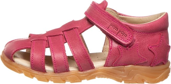 Buty dziecięce letnie Pom Pom dla dziewczynek ze skóry