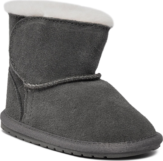 Buty dziecięce zimowe emu australia bez wzorów ze skóry