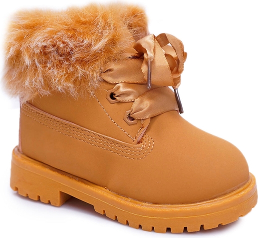 Buty dziecięce zimowe Fr1 dla dziewczynek sznurowane
