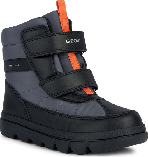 Buty dziecięce zimowe Geox dla chłopców na rzepy
