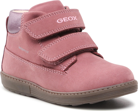Buty dziecięce zimowe Geox dla dziewczynek ze skóry
