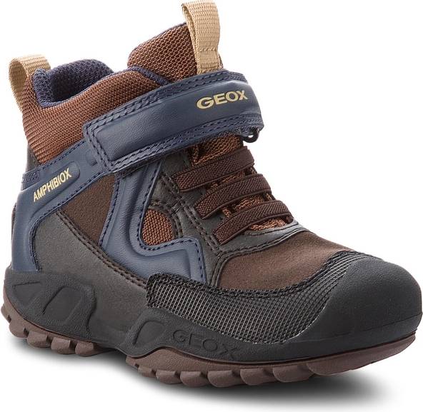 Buty dziecięce zimowe Geox na rzepy z plaru