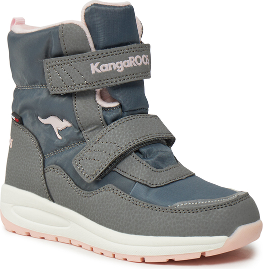 Buty dziecięce zimowe Kangaroos na rzepy dla dziewczynek