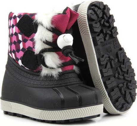 Buty dziecięce zimowe Manitu sznurowane dla dziewczynek
