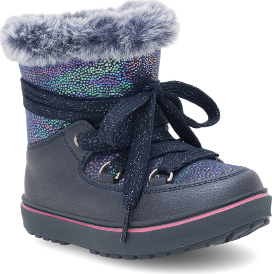 Buty dziecięce zimowe Nelli Blu sznurowane