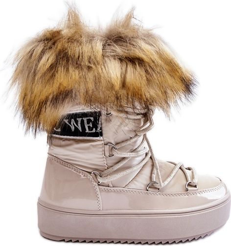 Buty dziecięce zimowe Pm1 sznurowane