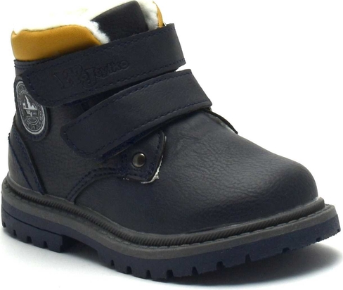 Buty dziecięce zimowe Wojtyłko dla chłopców na rzepy