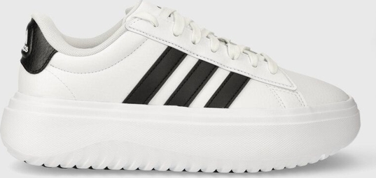 Buty sportowe Adidas na platformie sznurowane w sportowym stylu