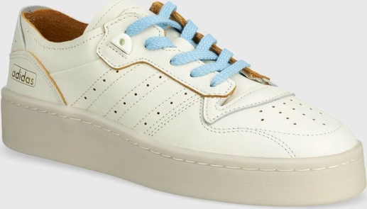 Buty sportowe Adidas Originals sznurowane z płaską podeszwą ze skóry