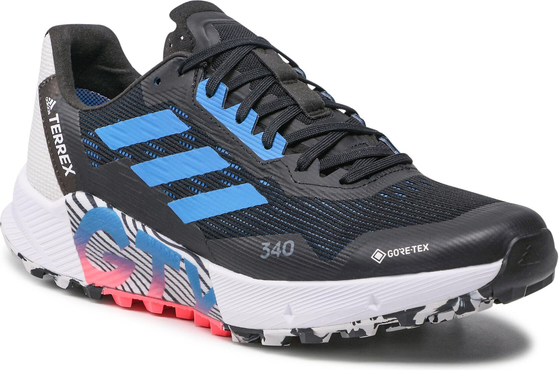 Buty sportowe Adidas sznurowane w sportowym stylu z goretexu