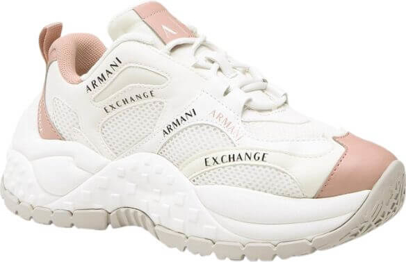 Buty sportowe Armani Exchange w sportowym stylu sznurowane na platformie