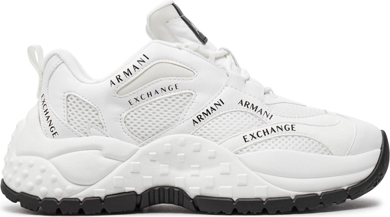 Buty sportowe Armani Exchange z płaską podeszwą