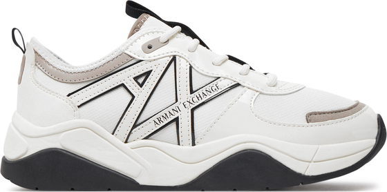 Buty sportowe Armani Exchange z płaską podeszwą w sportowym stylu sznurowane