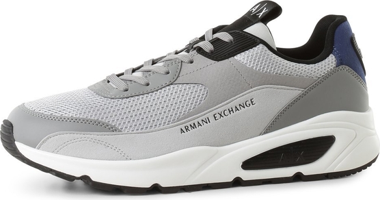 Buty sportowe Armani Exchange z tkaniny w sportowym stylu sznurowane