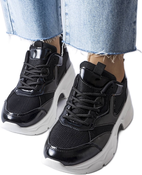 Buty sportowe BM z tkaniny w sportowym stylu z płaską podeszwą