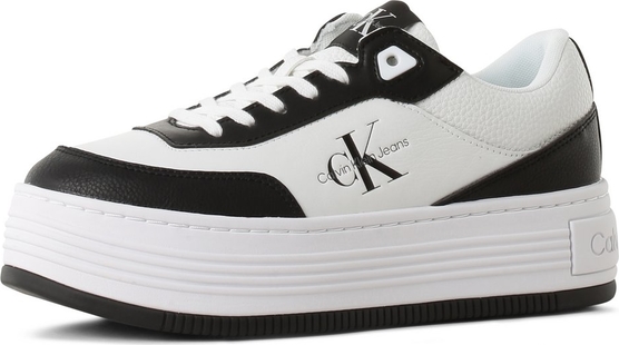 Buty sportowe Calvin Klein na platformie sznurowane w sportowym stylu