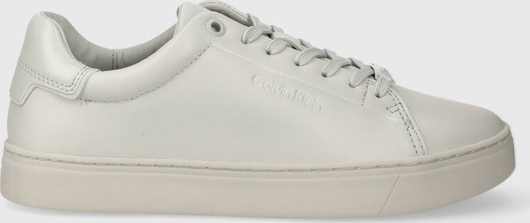 Buty sportowe Calvin Klein sznurowane ze skóry