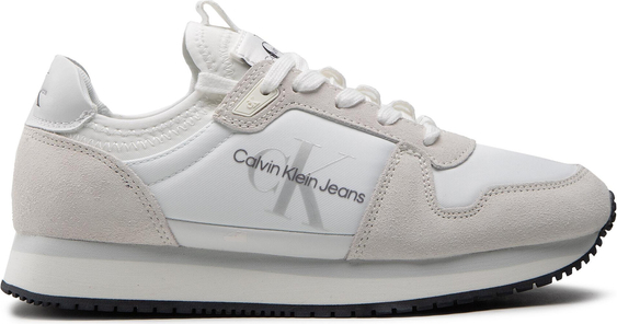 Buty sportowe Calvin Klein z płaską podeszwą sznurowane