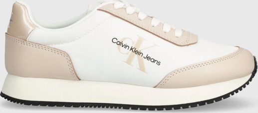 Buty sportowe Calvin Klein z płaską podeszwą sznurowane