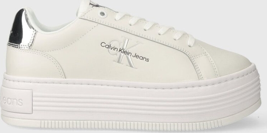 Buty sportowe Calvin Klein ze skóry w sportowym stylu