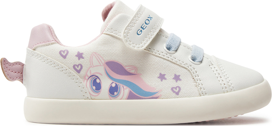 Buty sportowe dziecięce Geox na rzepy dla dziewczynek
