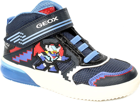 Buty sportowe dziecięce Geox na rzepy ze skóry