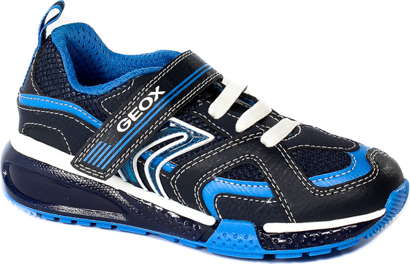 Buty sportowe dziecięce Geox na rzepy ze skóry