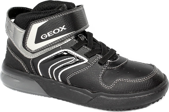 Buty sportowe dziecięce Geox ze skóry na rzepy