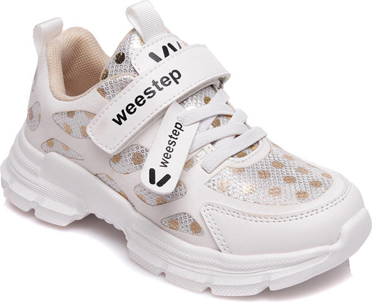 Buty sportowe dziecięce Weestep ze skóry na rzepy
