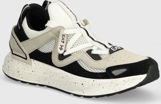 Buty sportowe Emporio Armani sznurowane na platformie w sportowym stylu
