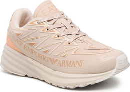 Buty sportowe Emporio Armani z płaską podeszwą sznurowane w sportowym stylu