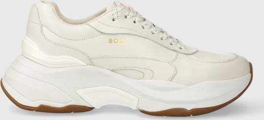 Buty sportowe Hugo Boss na platformie w sportowym stylu sznurowane