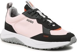 Buty sportowe Hugo Boss sznurowane z płaską podeszwą w sportowym stylu